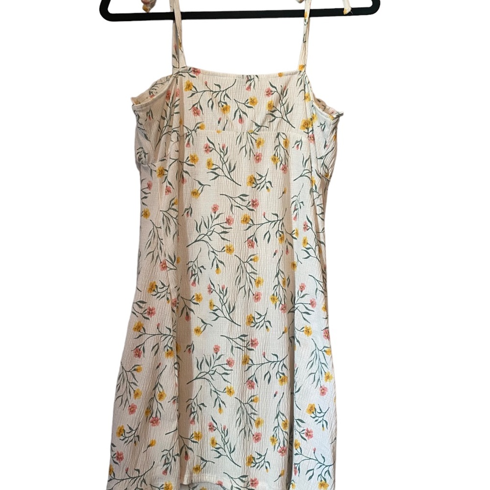 Divided Cream Floral Ruffled Sundress - Picture 3 of 12